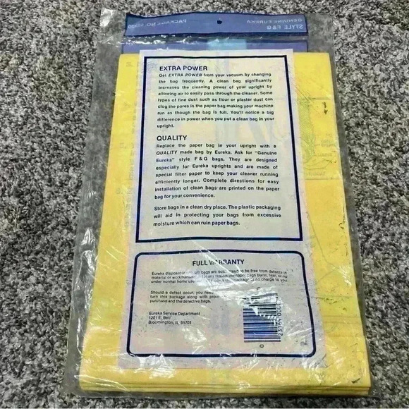 Authentic Eureka Vacuum Dust Bags Style F&G 52320 (3-Pack) - New - Picture 3 of 5
